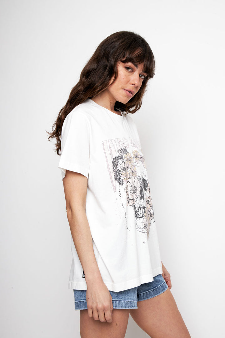 Polera Genovesa Orgánica Blanca Mujer