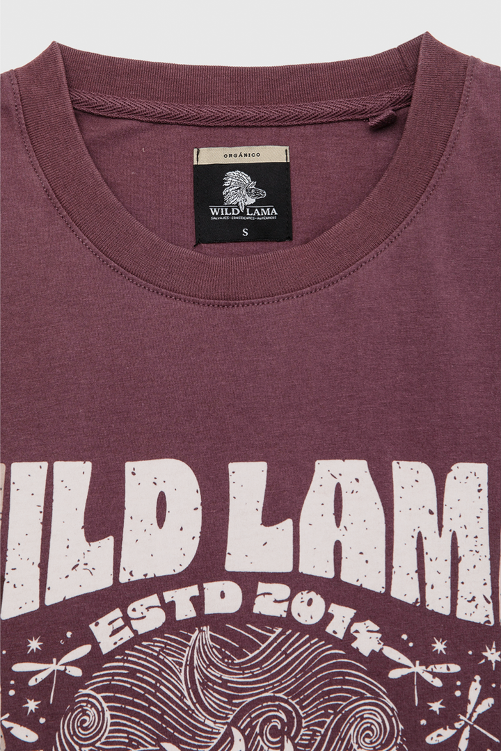 Polera Genovesa Orgánica Burdeo Mujer