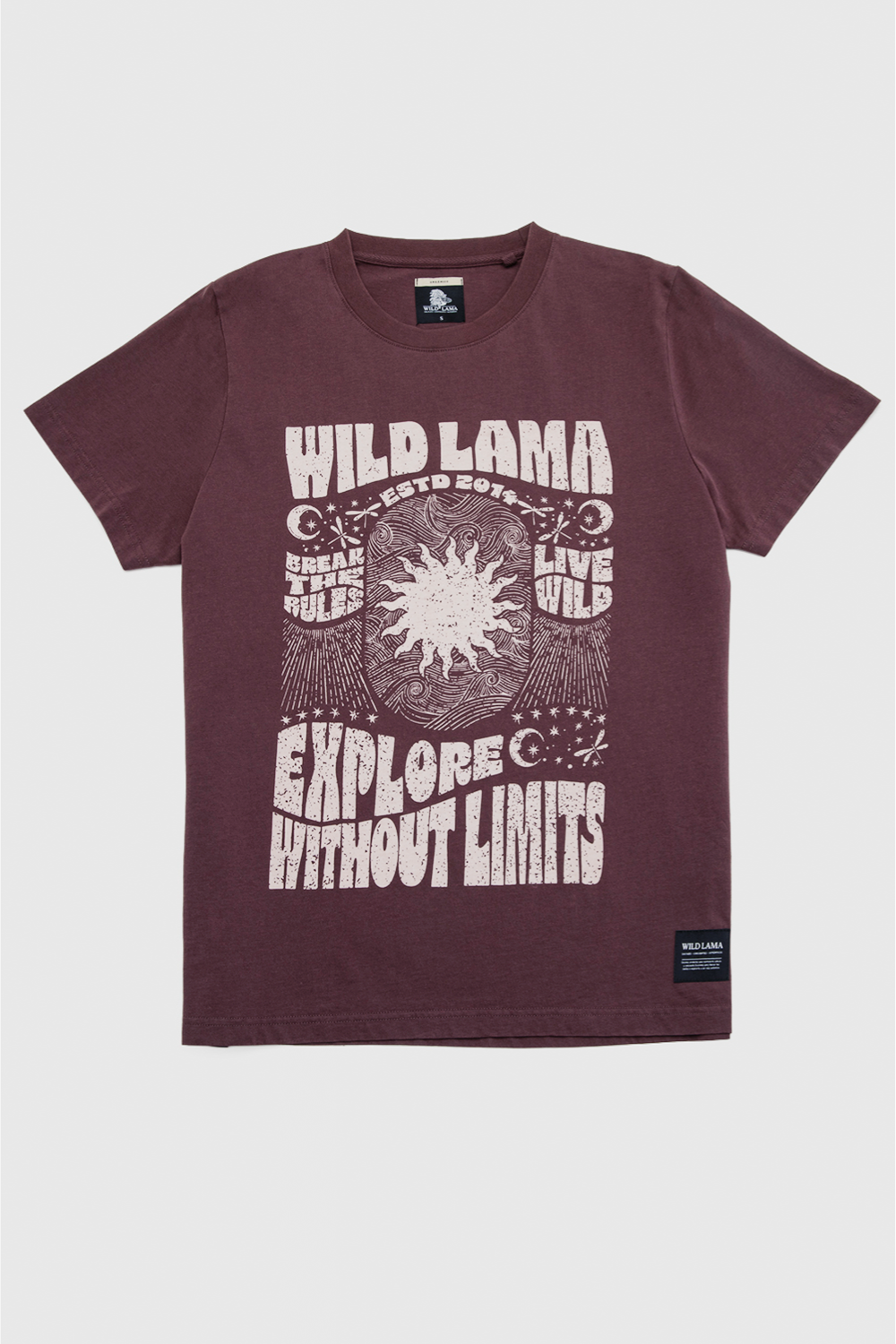 Polera Genovesa Orgánica Burdeo Mujer