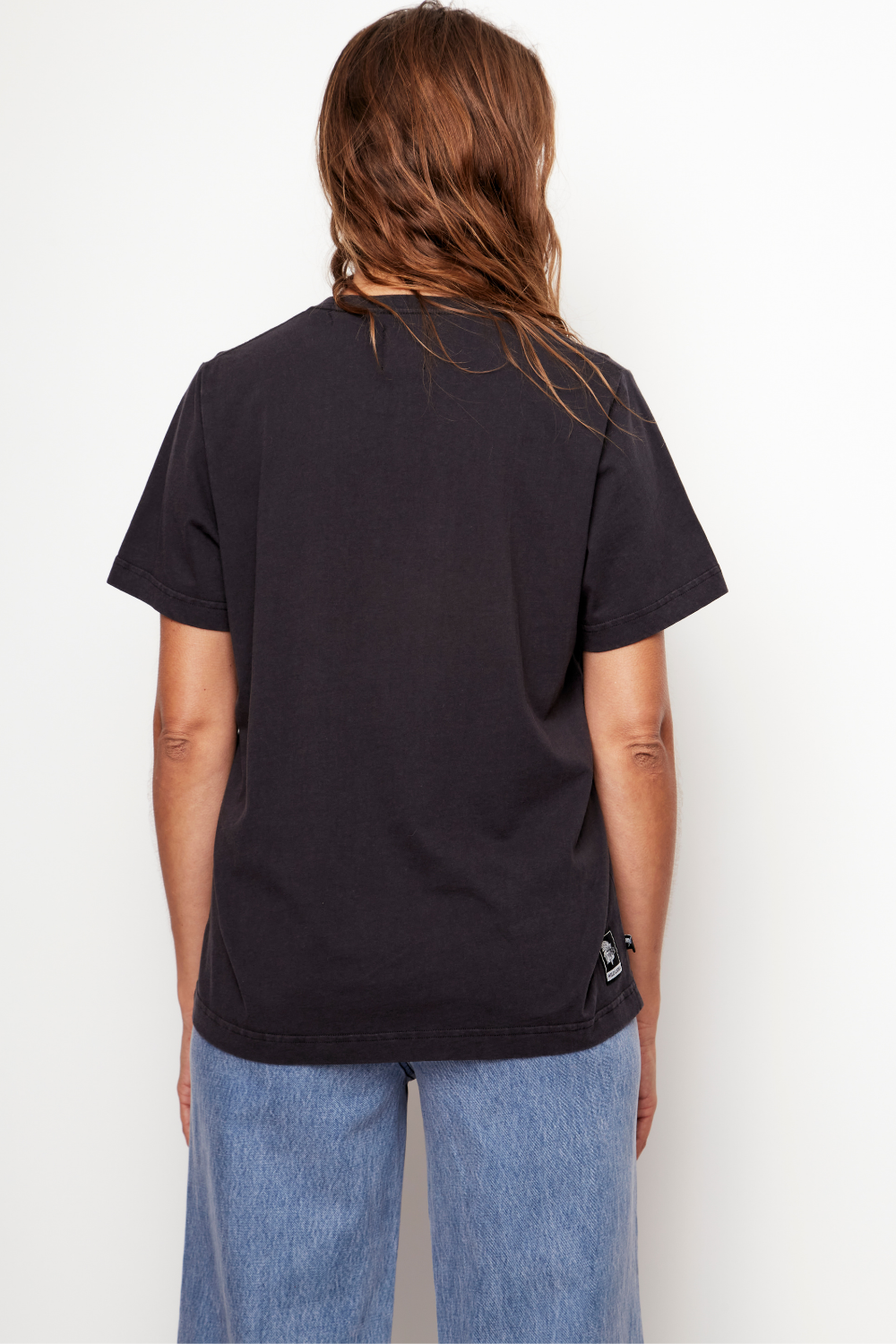 Polera Genovesa Orgánica Negra Mujer