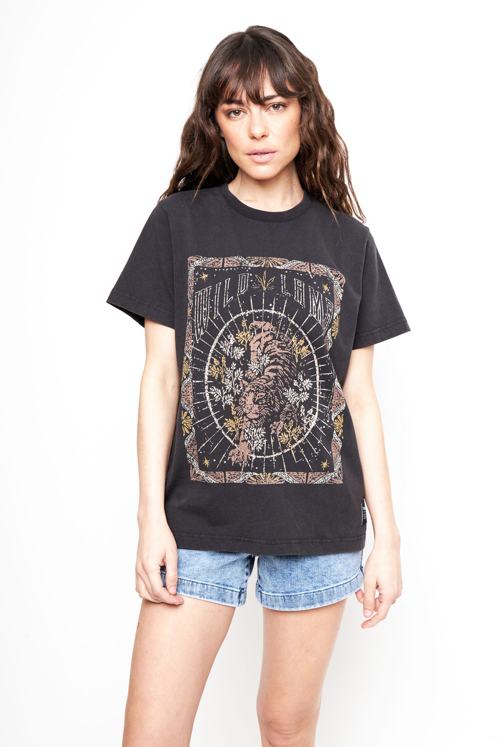 Polera Genovesa Orgánica Negra Mujer