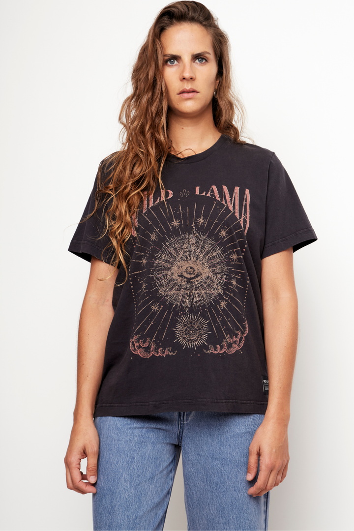 Polera Genovesa Orgánica Negra Mujer