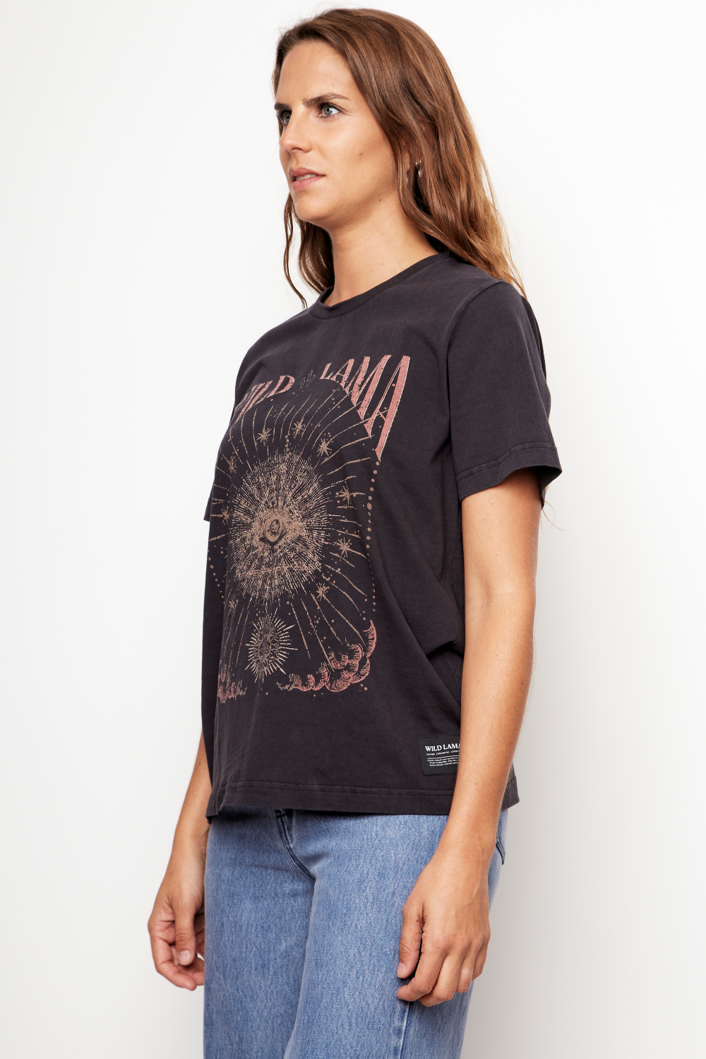 Polera Genovesa Orgánica Negra Mujer