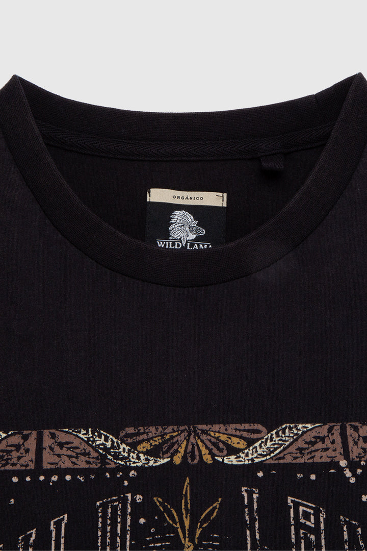 Polera Genovesa Orgánica Negra Mujer