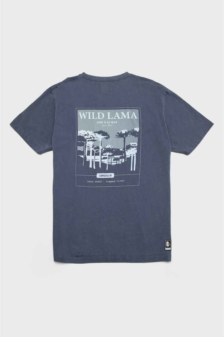 Polera Karu Orgánica Gris Azulado Hombre