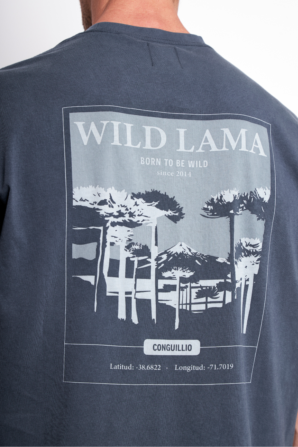 Polera Karu Orgánica Gris Azulado Hombre