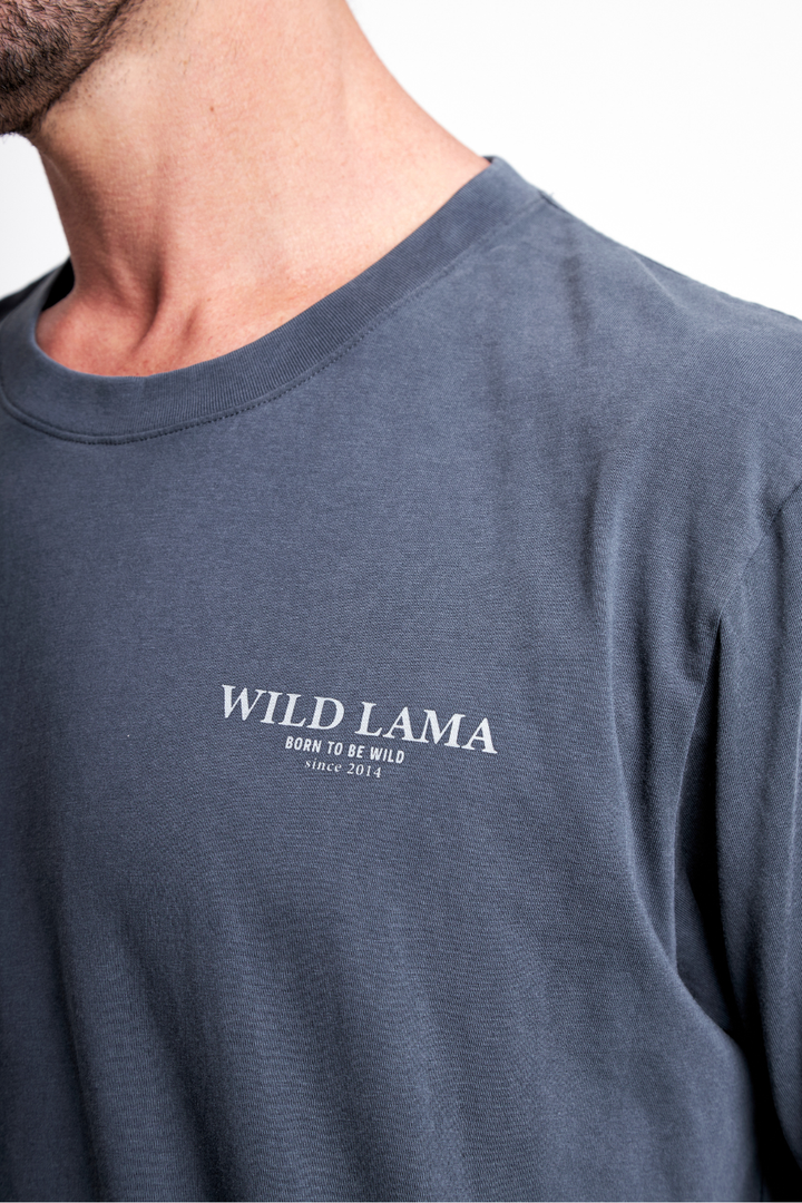 Polera Karu Orgánica Gris Azulado Hombre