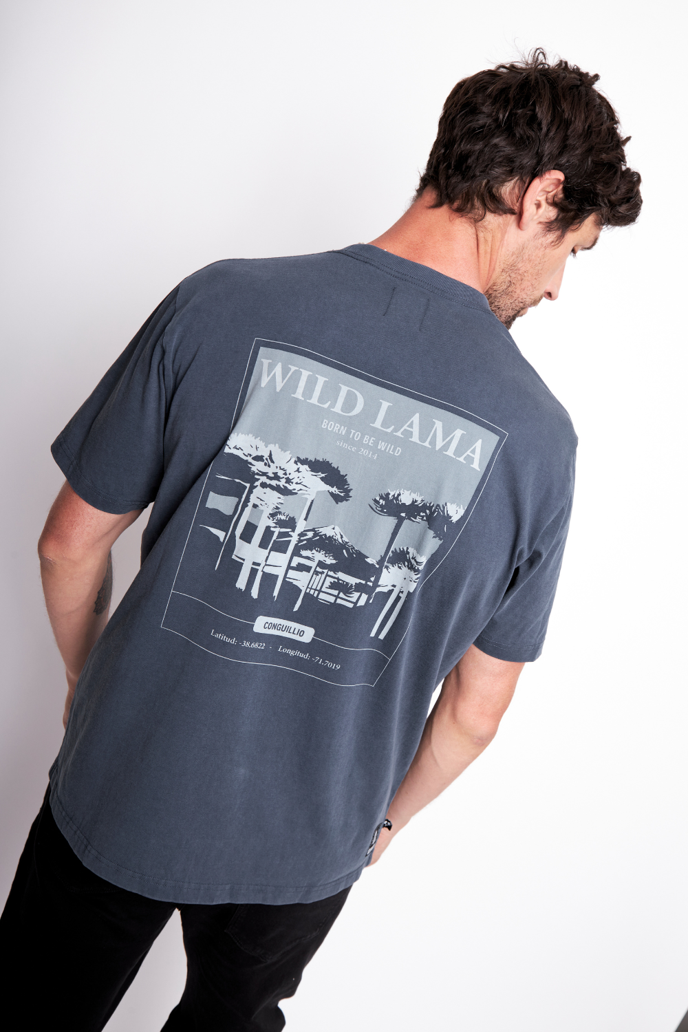 Polera Karu Orgánica Gris Azulado Hombre