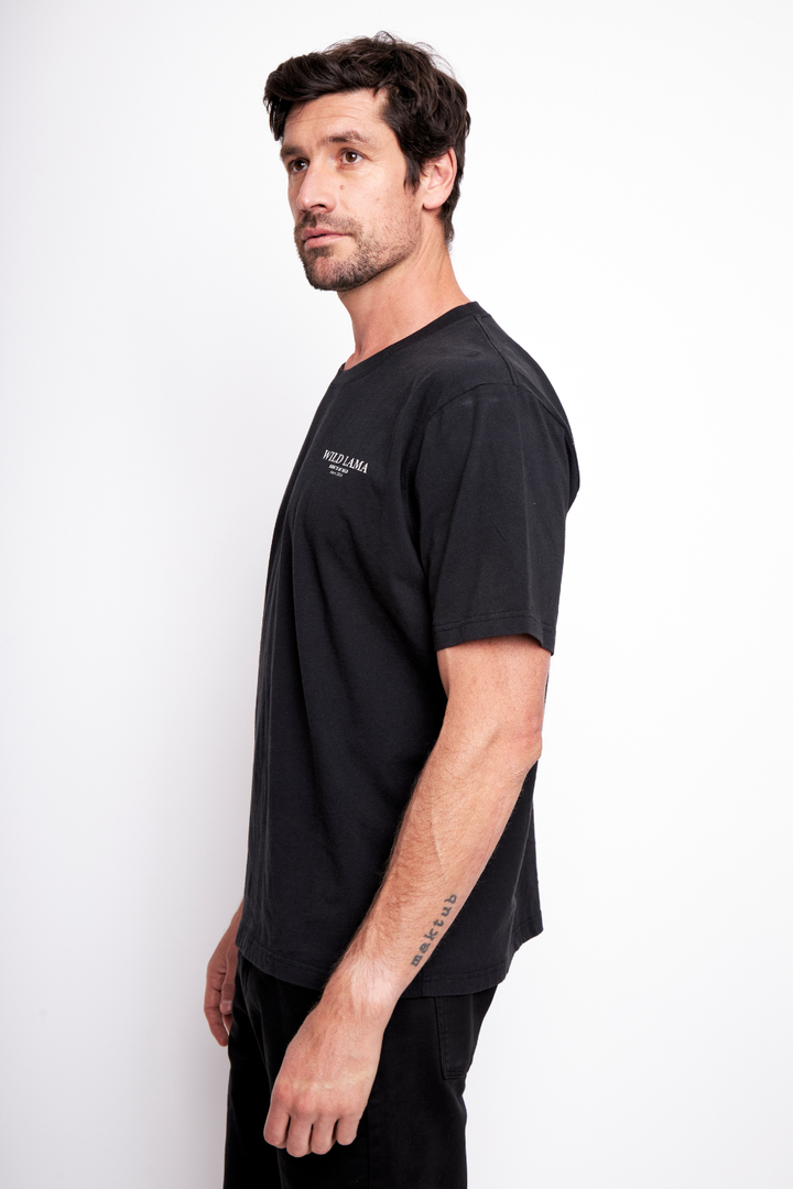 Polera Karu Orgánica Negra Hombre