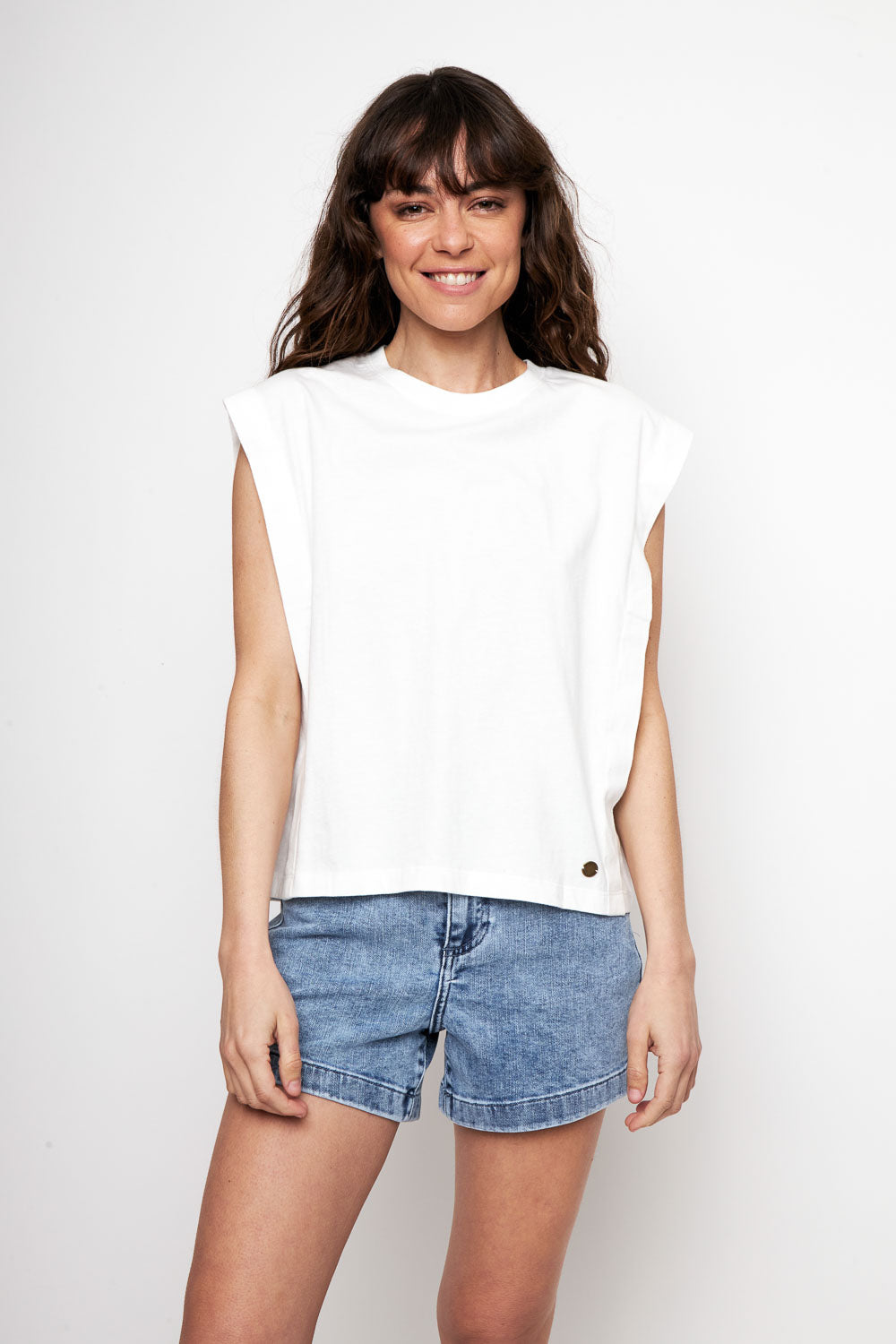 Polera Lilia Orgánica Blanca Mujer