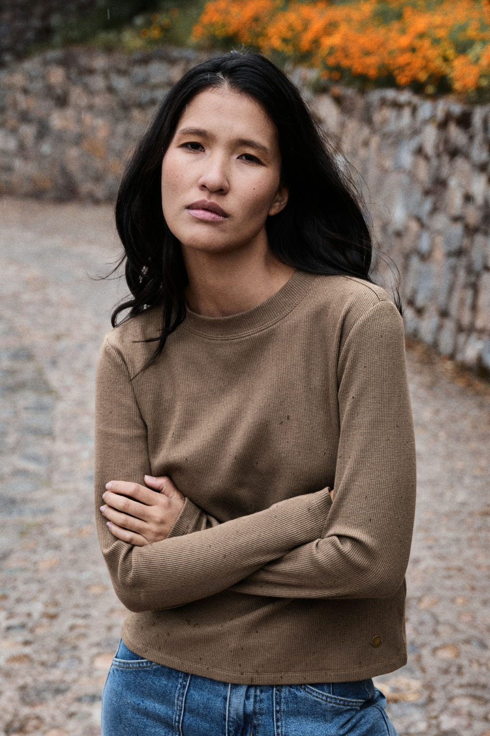 Polera Mambo Orgánica Café Mujer