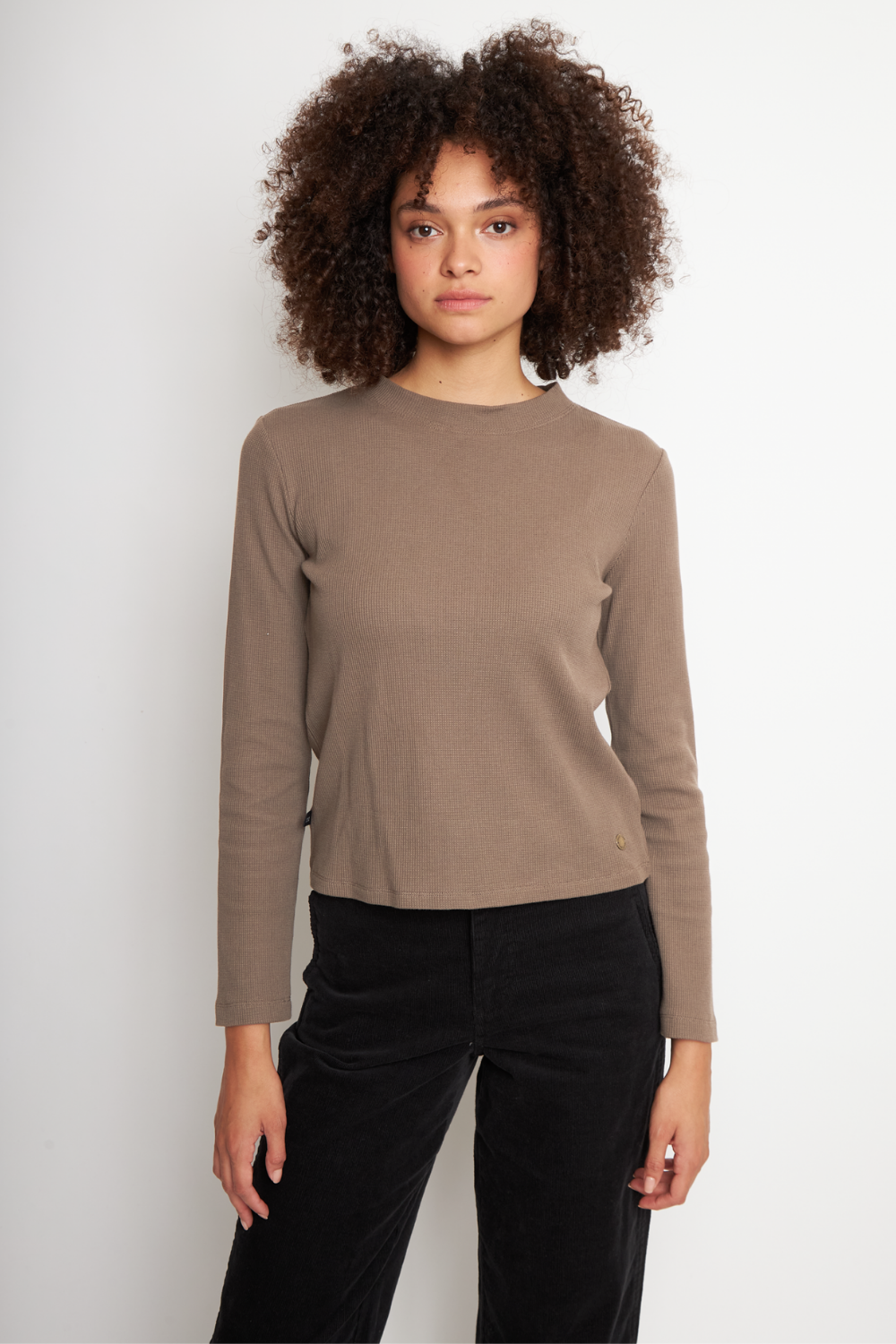 Polera Mambo Orgánica Café Mujer