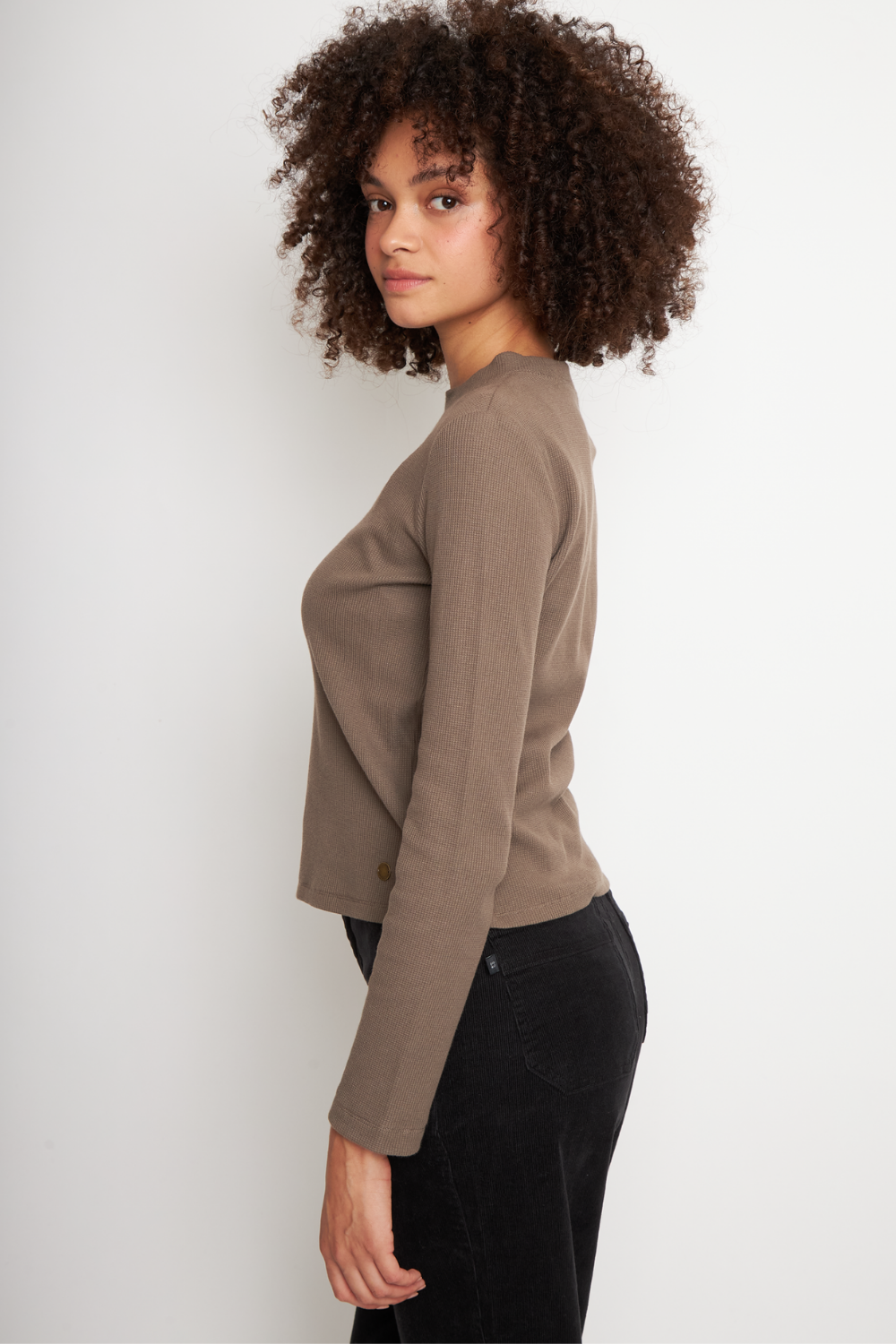 Polera Mambo Orgánica Café Mujer