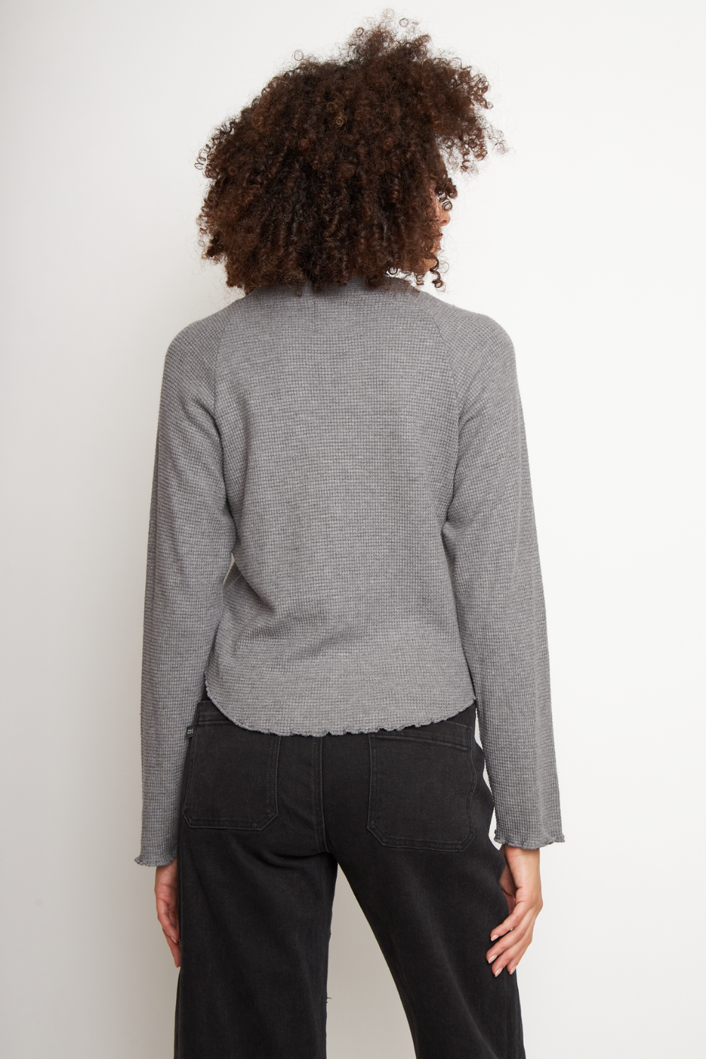 Polera Mora Gris Mujer