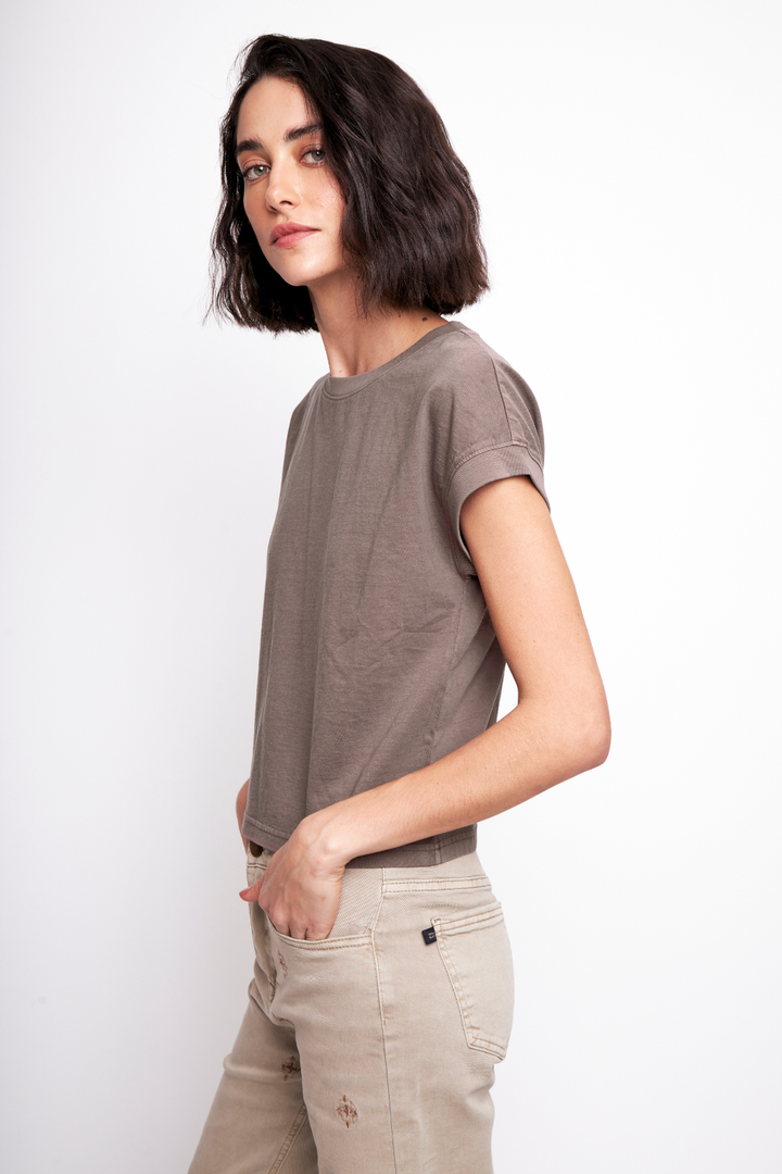 Polera Nina Orgánica Café Mujer