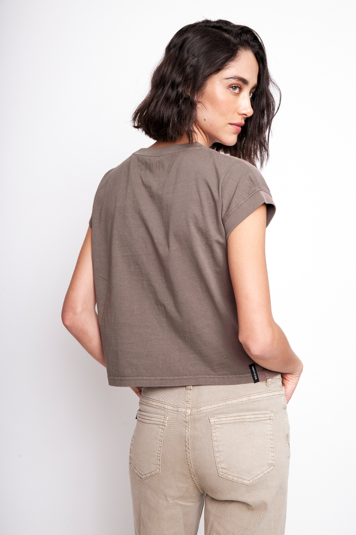 Polera Nina Orgánica Café Mujer