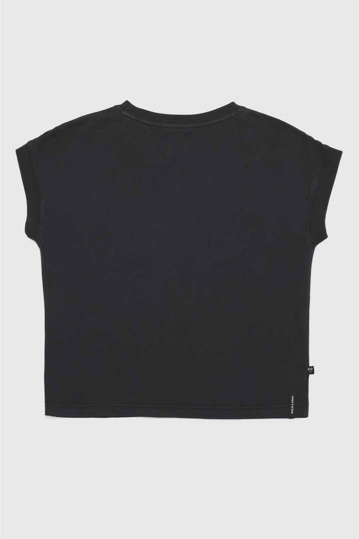 Polera Nina Orgánica Negra Mujer