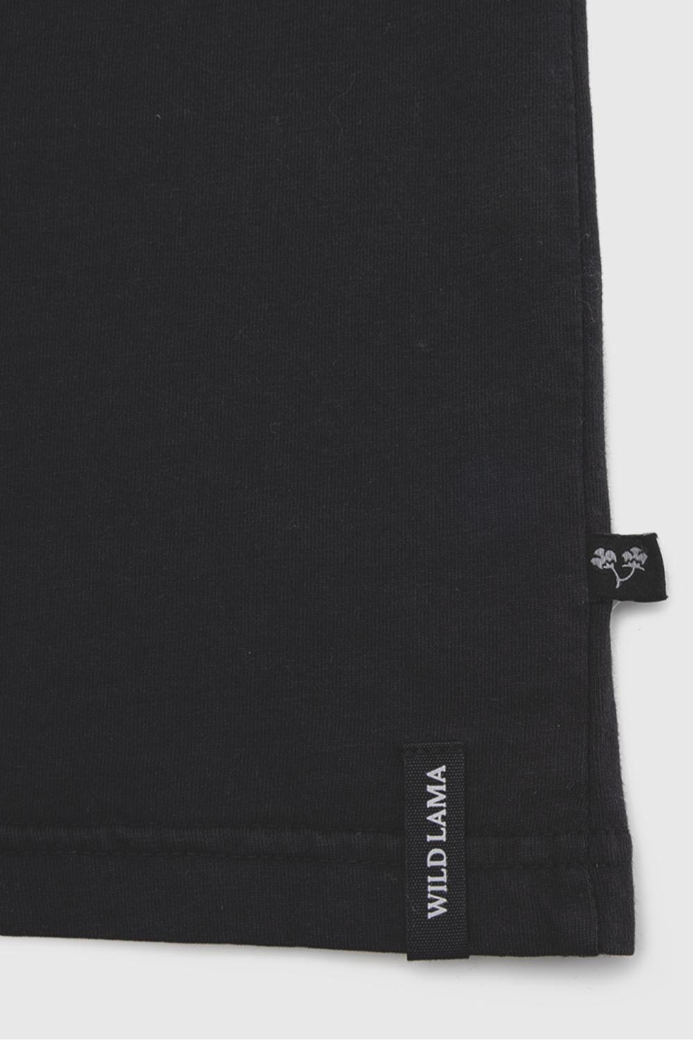 Polera Nina Orgánica Negra Mujer