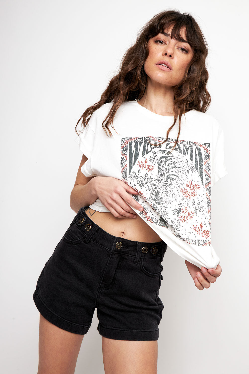 Polera Nirva Orgánica Blanca Mujer
