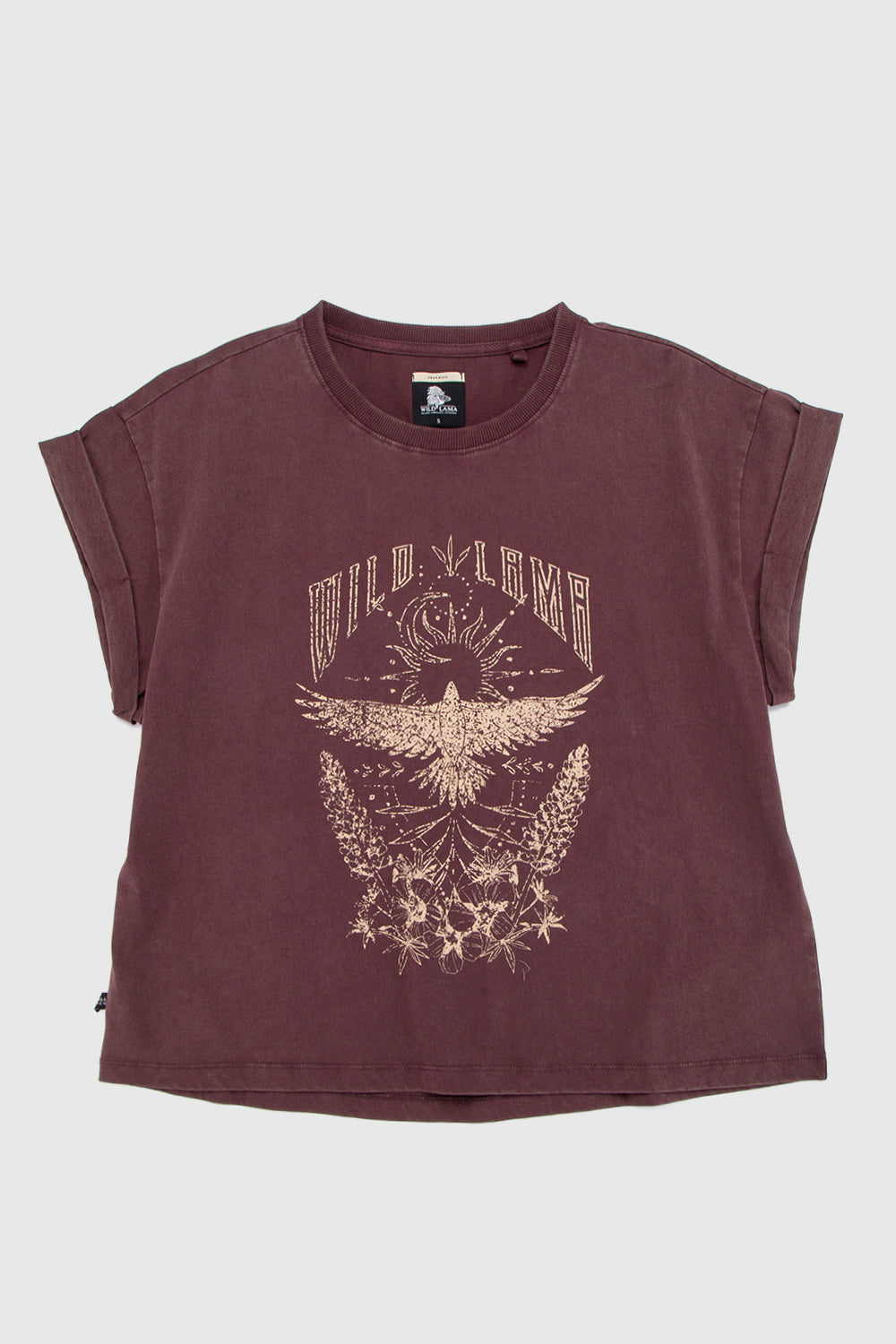 Polera Nirva Orgánica Burdeo Mujer