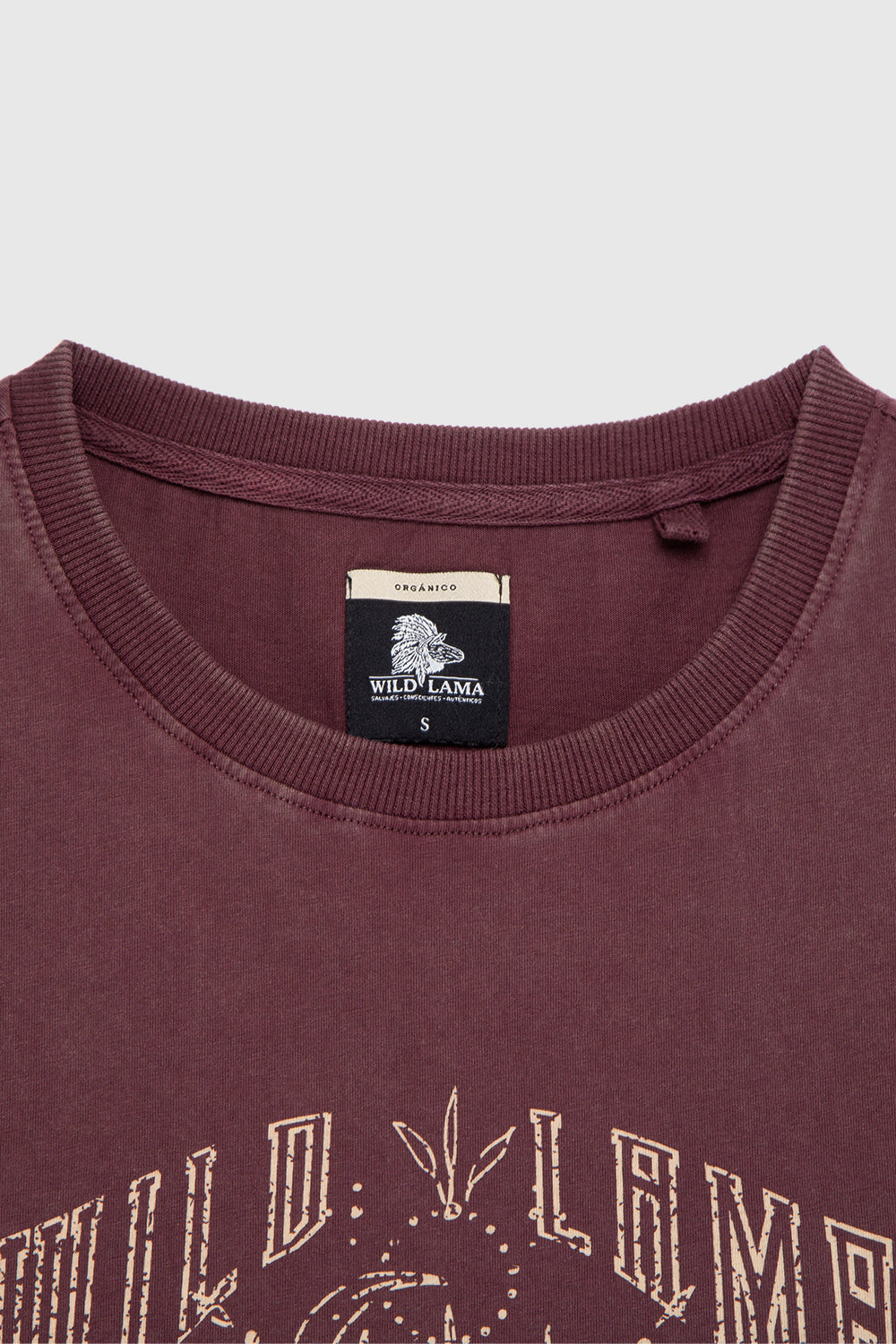 Polera Nirva Orgánica Burdeo Mujer