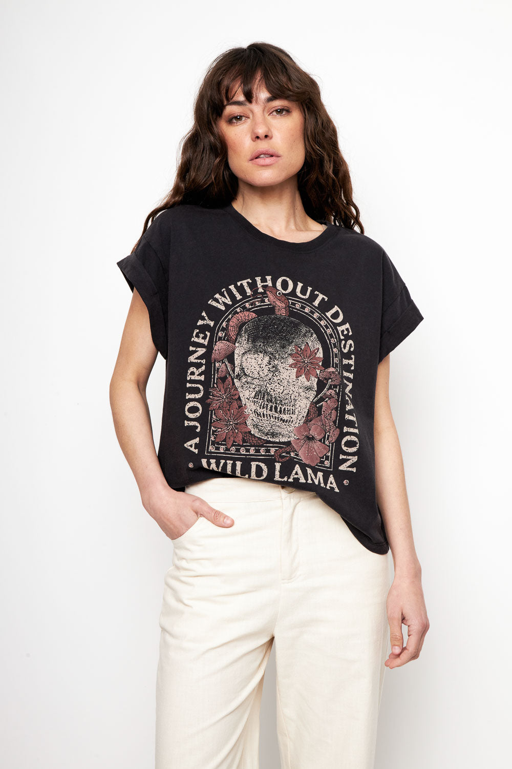 Polera Nirva Orgánica Negra Mujer