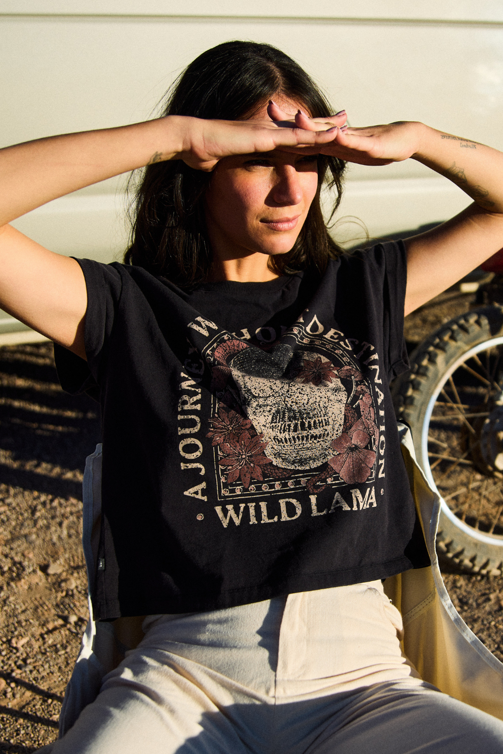 Polera Nirva Orgánica Negra Mujer