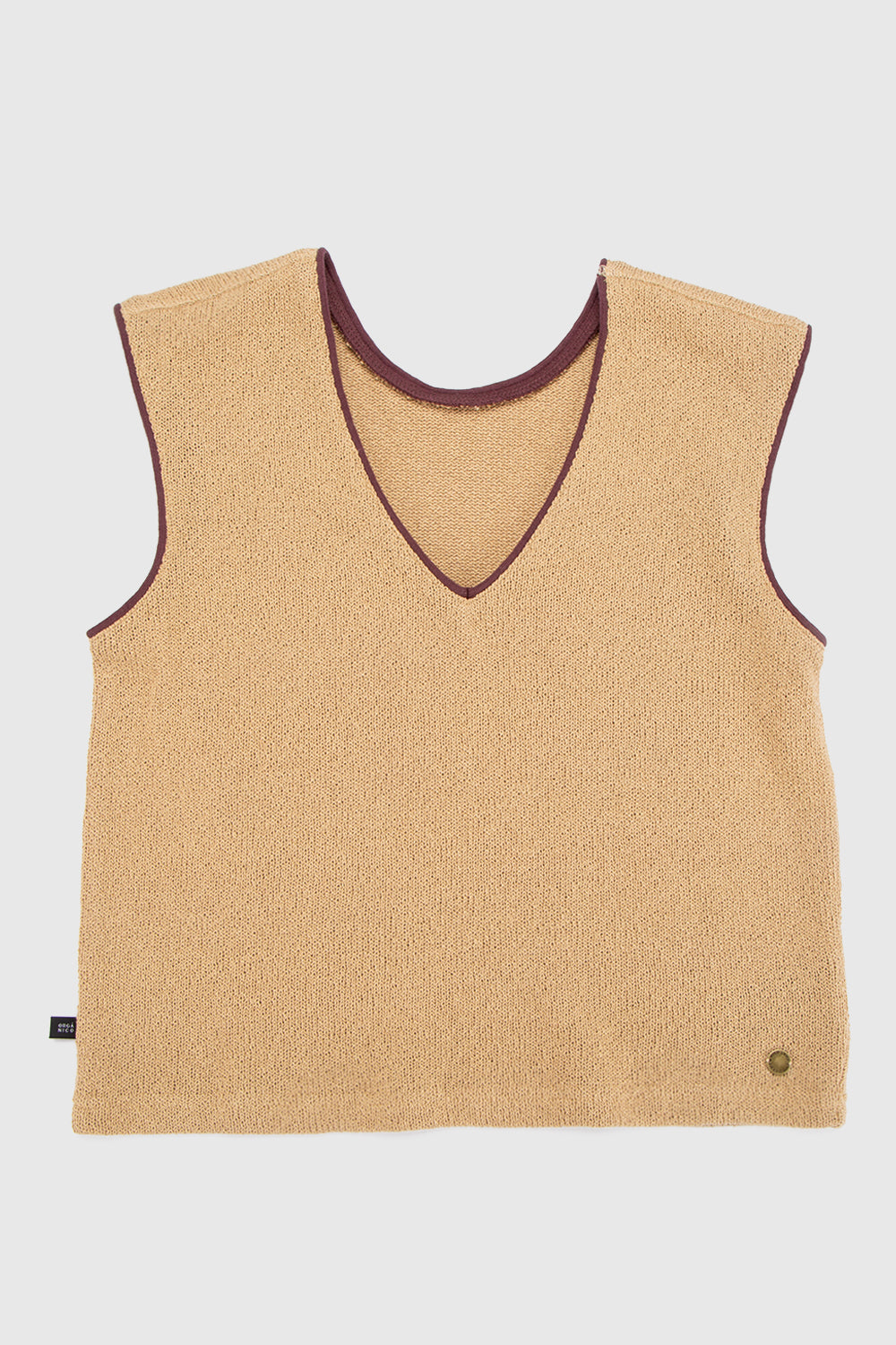 Polera Nora Orgánica Camel Mujer