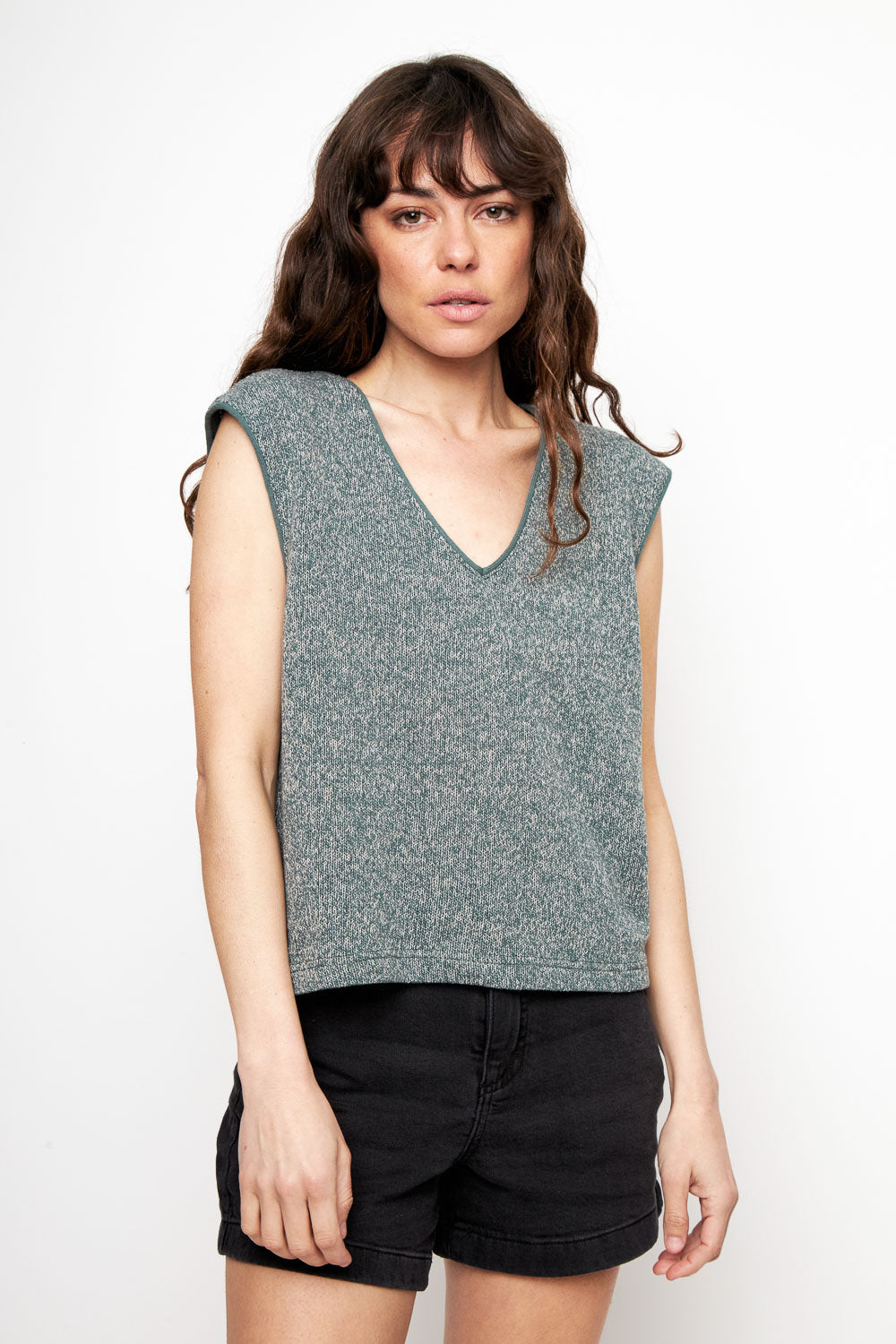 Polera Nora Orgánica Petróleo Mujer