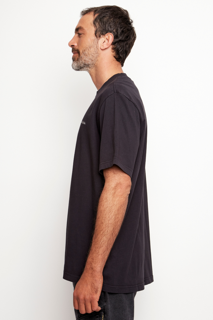 Polera Otto Orgánica Negra Hombre