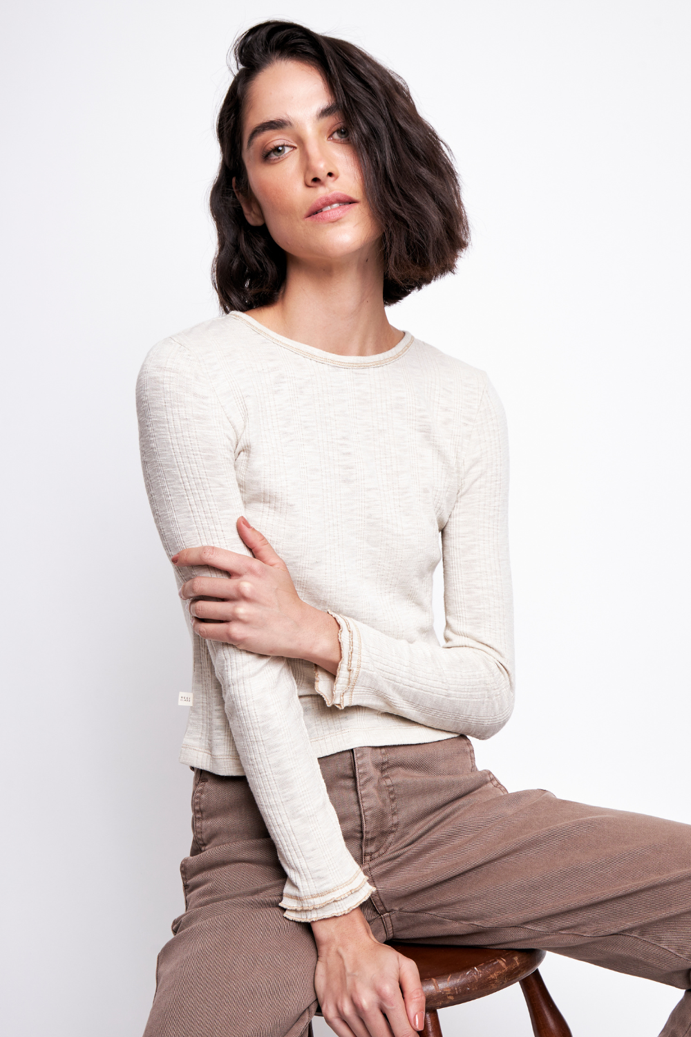 Polera Pampa Orgánica Beige Mujer