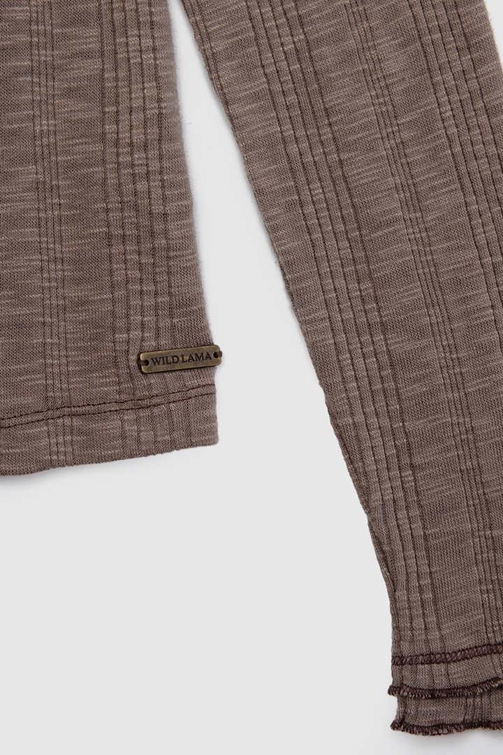 Polera Pampa Orgánica Café Mujer