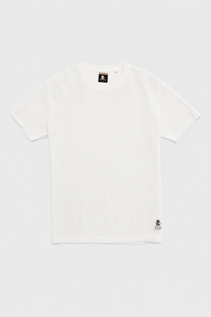 Polera Pater Waffle Orgánica Blanca Hombre