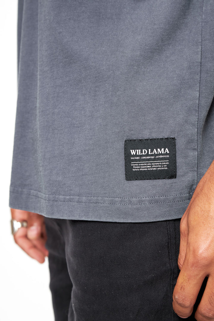 Polera Rolan Orgánica Azul hombre