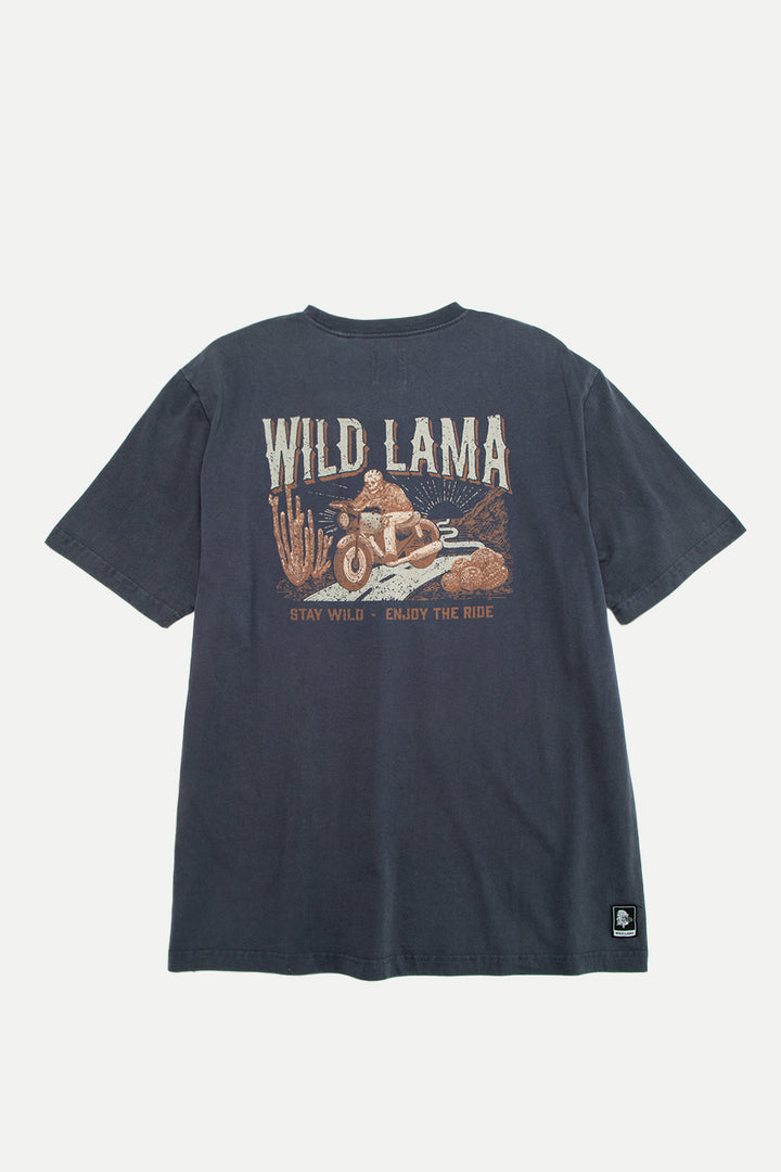 Polera Rolan Orgánica Azul hombre
