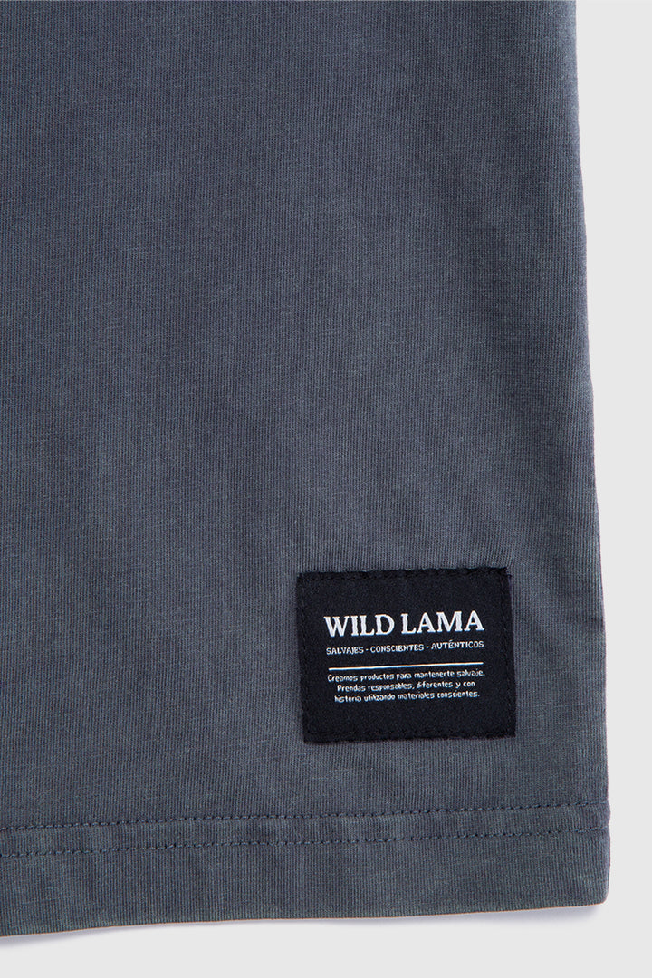 Polera Rolan Orgánica Azul hombre