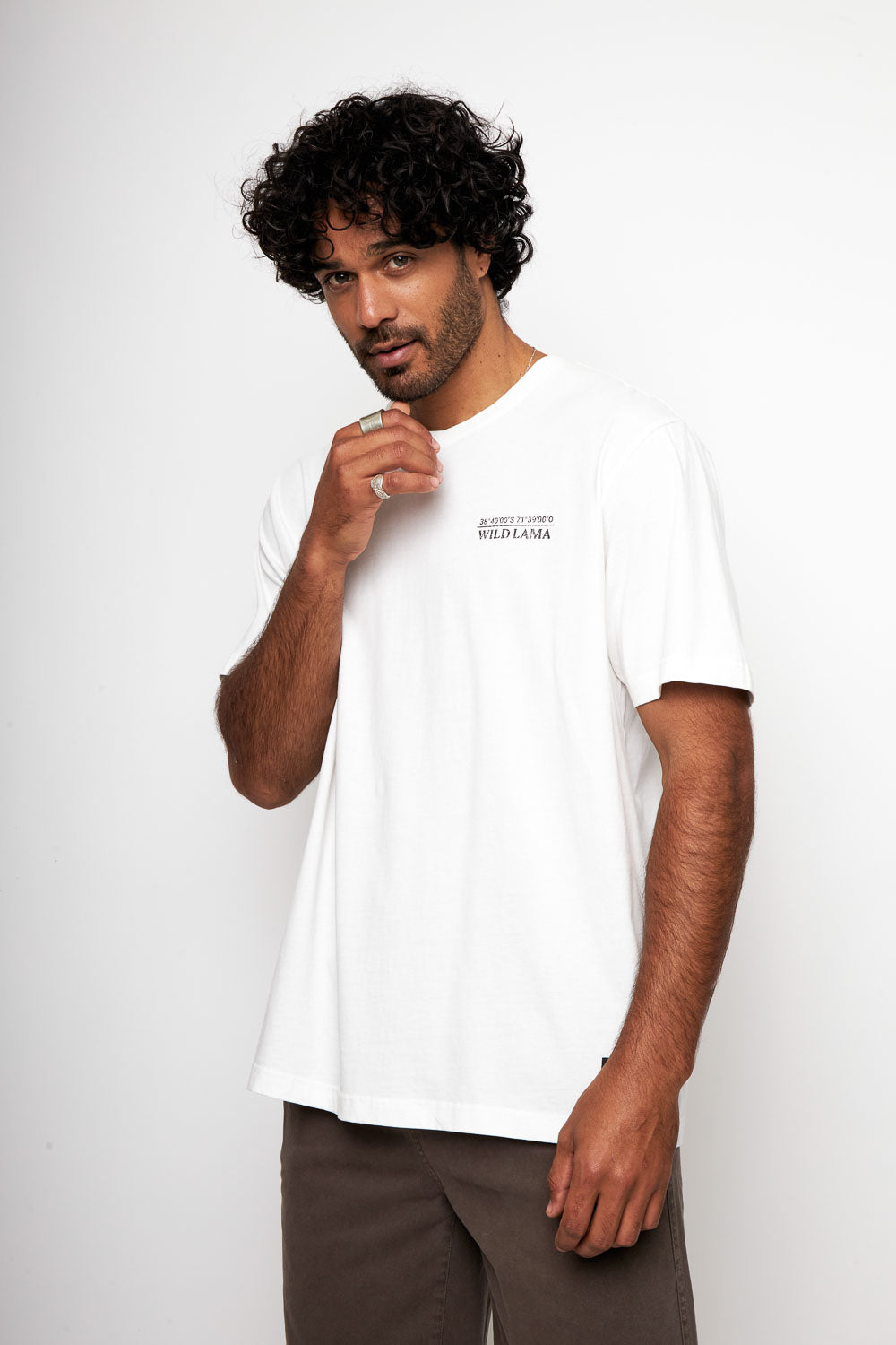 Polera Rolan Orgánica Blanca Hombre