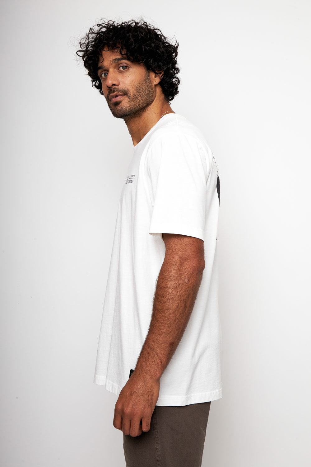 Polera Rolan Orgánica Blanca Hombre