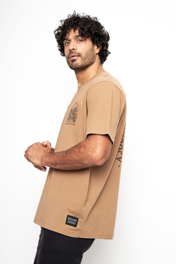 Polera Rolan Orgánica Camel Hombre