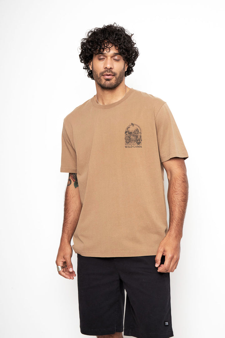 Polera Rolan Orgánica Camel Hombre