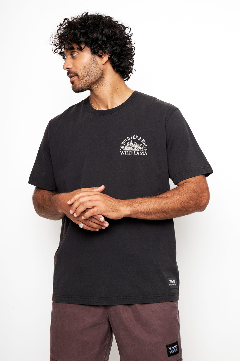 Polera Rolan Orgánica Negra Hombre