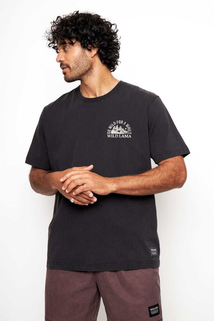 Polera Rolan Orgánica Negra Hombre