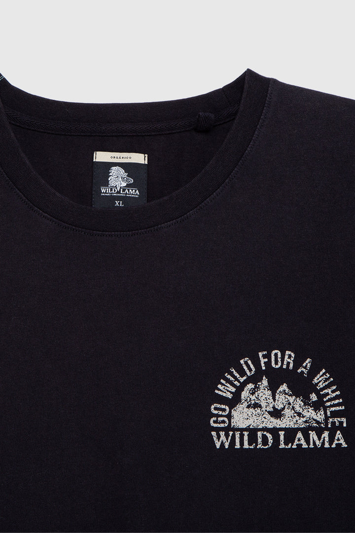 Polera Rolan Orgánica Negra Hombre