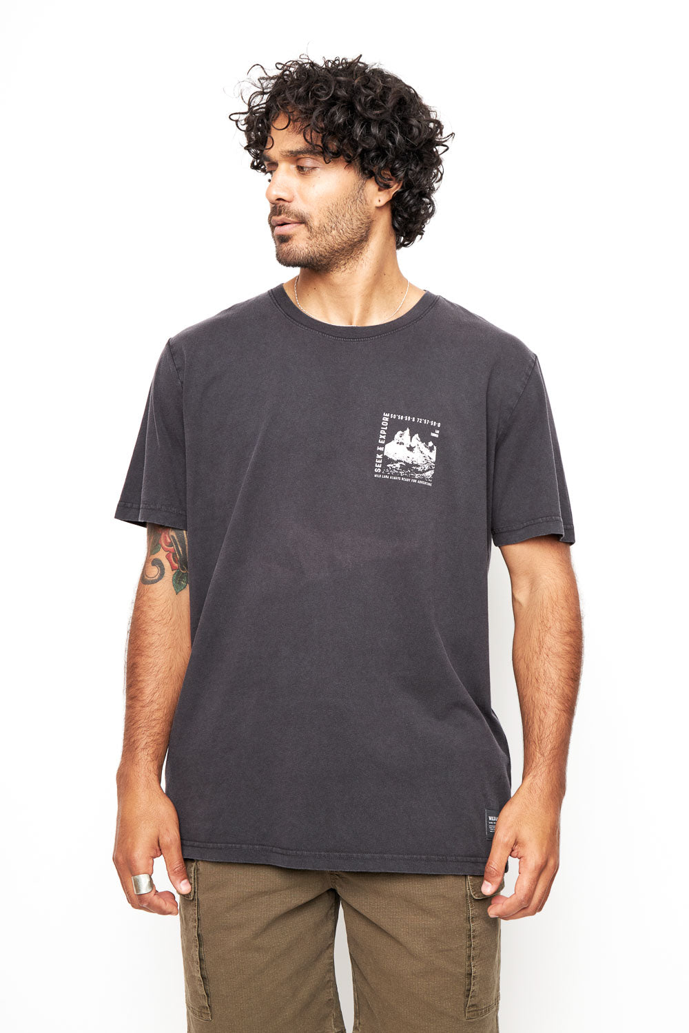 Polera Soles Orgánica Negra Hombre