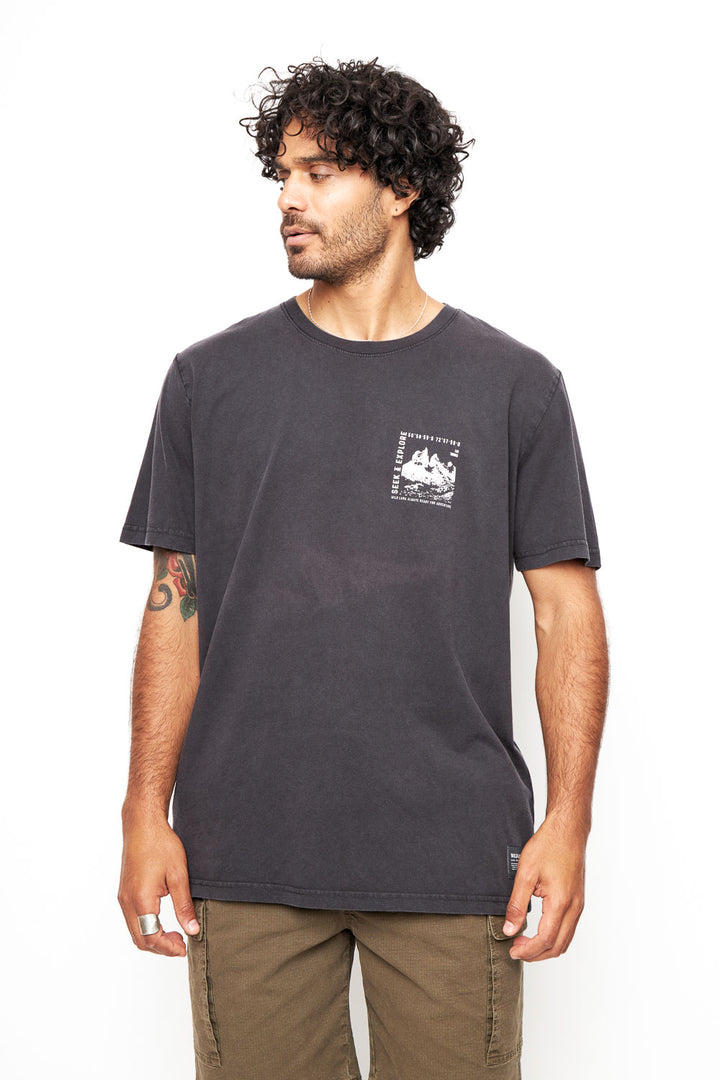 Polera Soles Orgánica Negra Hombre