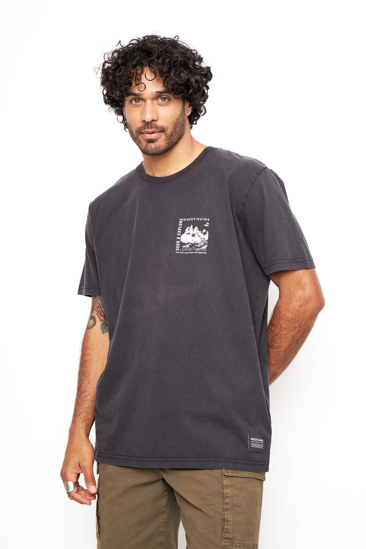Polera Soles Orgánica Negra Hombre
