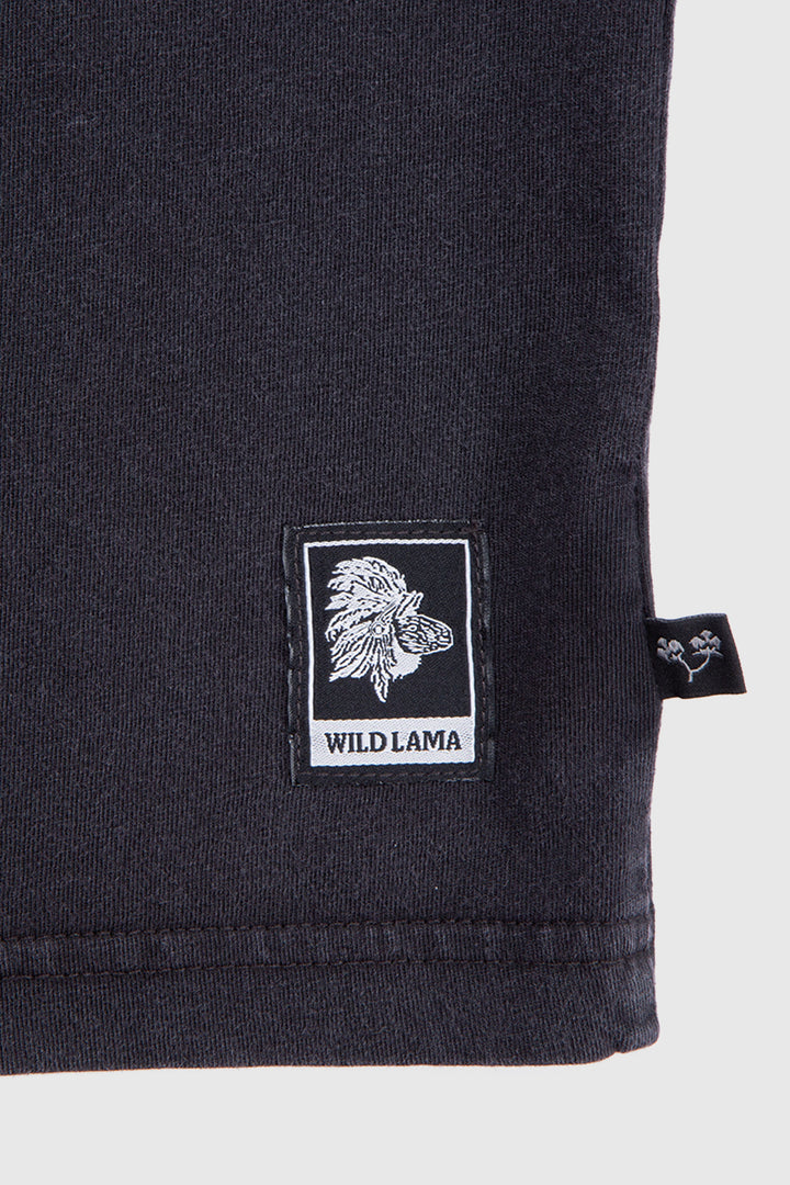Polera Soles Orgánica Negra Hombre