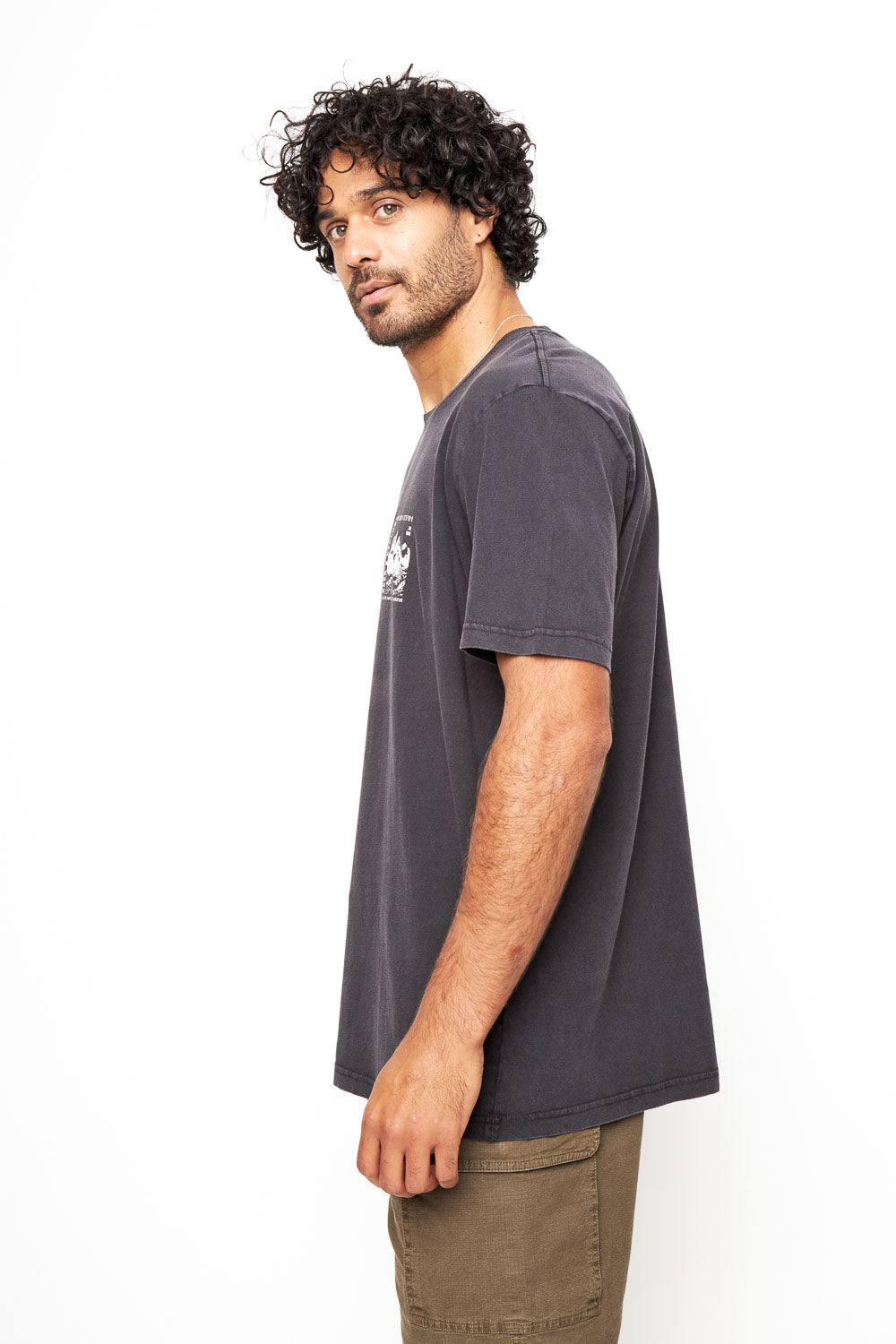 Polera Soles Orgánica Negra Hombre