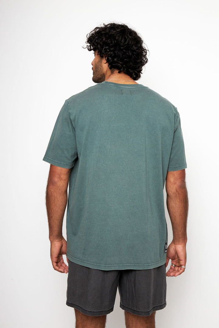 Polera Soles Orgánica Petróleo Hombre