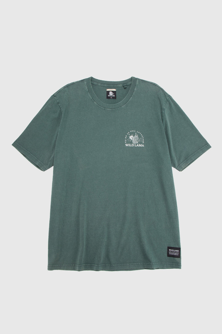 Polera Soles Orgánica Petróleo Hombre